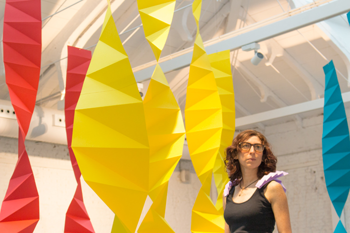 Taller de Origami [<em>Miura-Ori</em>] impartido por Pilar Barrios en el festival Cultura Inquieta 2017